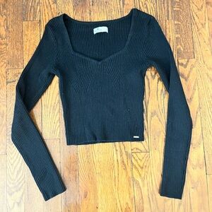 Hollister Black Sweater Top